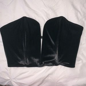 Black Velvet Bustier